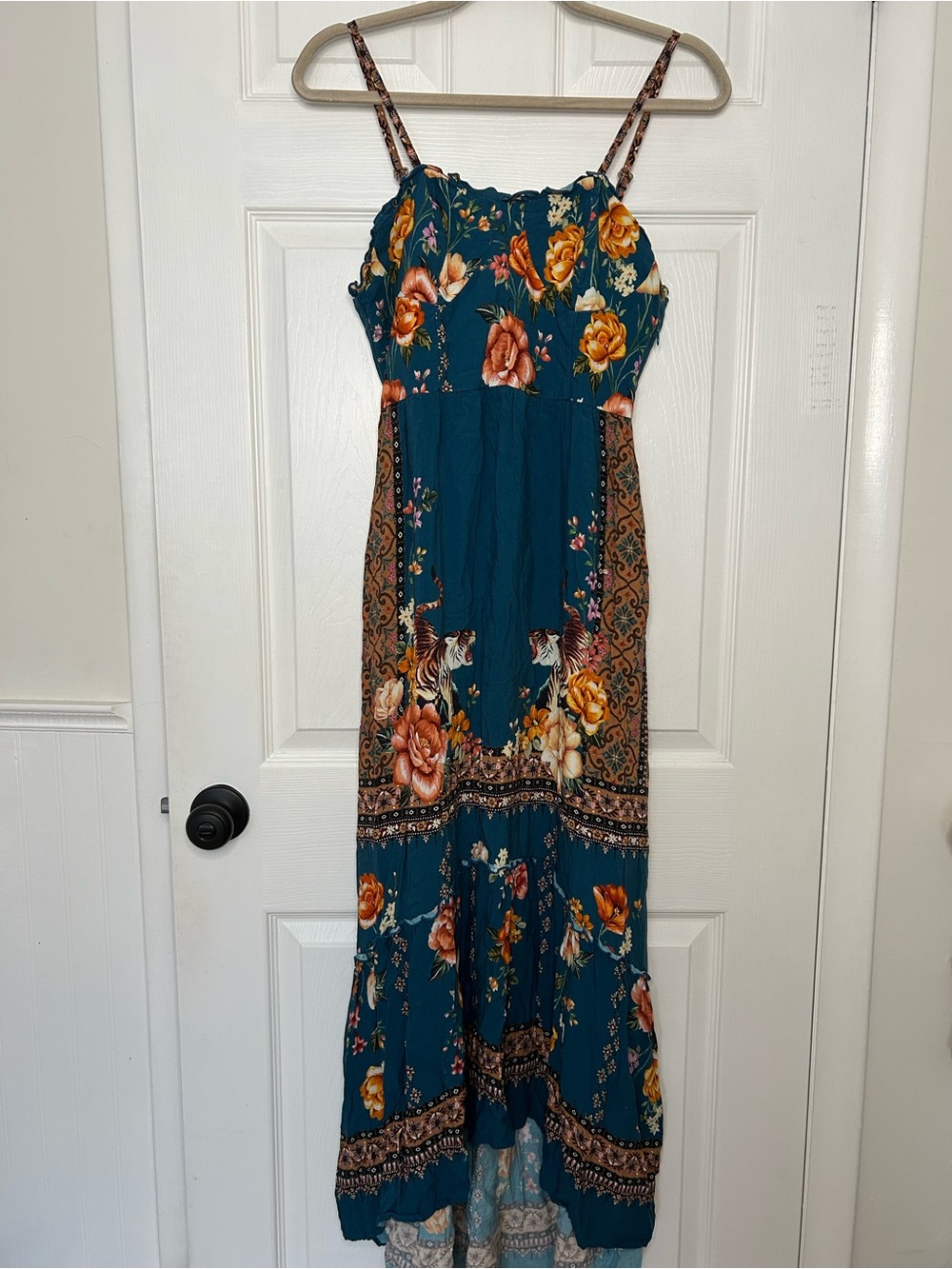 Farm Rio Floral Tiger Midi Dress